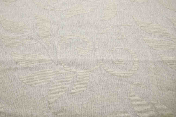 Rainbow Fabrics VC: Floral Cream Voile Curtain Fabric