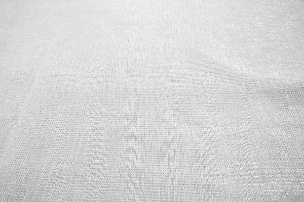 Rainbow Fabrics VC: Metallic Silver/White Voile Curtain Fabric