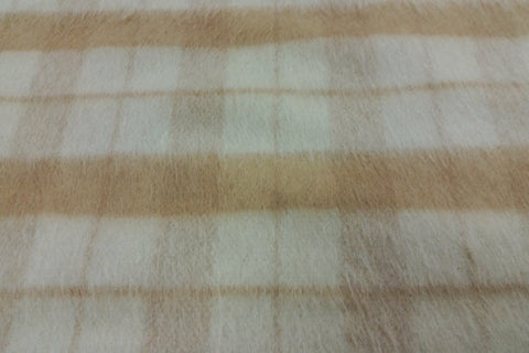 WF: Light Yellow and White Check Wool SOLD OUT