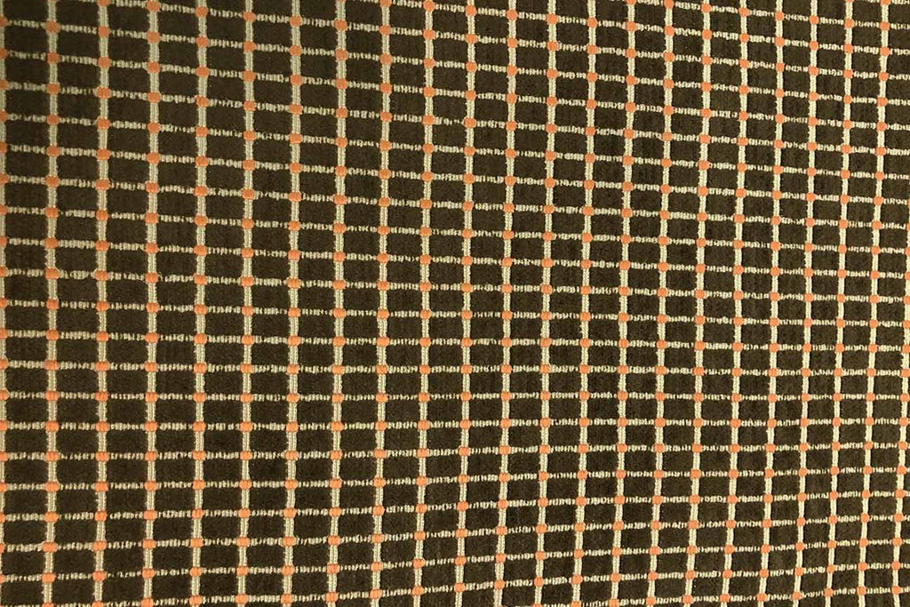 Rainbow Fabrics WU: Brown Squares Waterproof Upholstery - 1