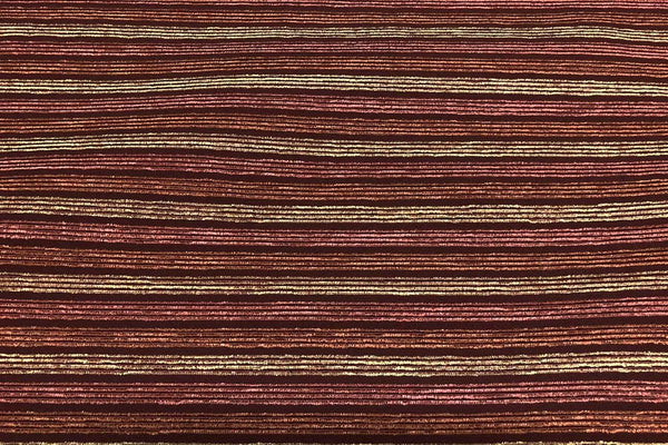 Rainbow Fabrics WU: Multi Stripes Barn Red Waterproof Upholstery - 22