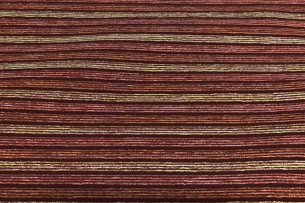 Rainbow Fabrics WU: Multi Stripes Barn Red Waterproof Upholstery - 22