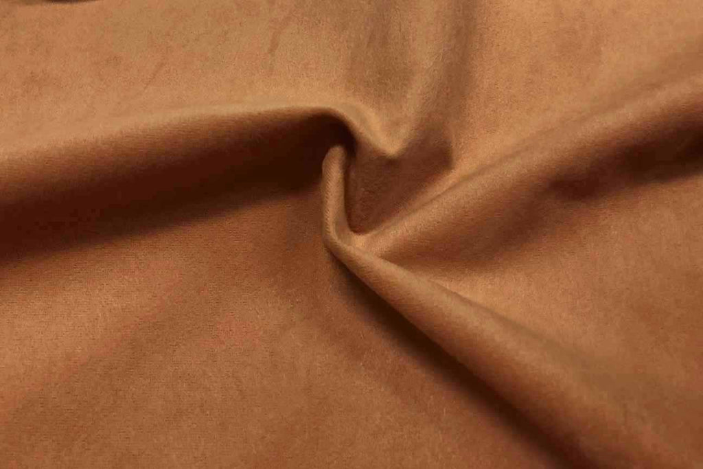 Rainbow Fabrics WU: Tangy Tangerine Suede Waterproof Upholstery - 53