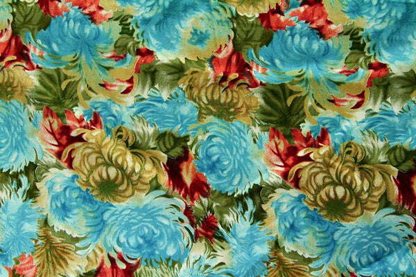 Rainbow Fabrics Zinnia Blue Blue Craft Fabric